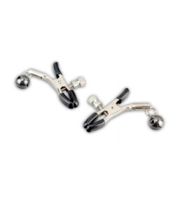 Lux Fetish Clip With Black Bell Nipple Clamps