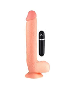 Maxx Men Vibrating 11 inches Straight Dong Beige