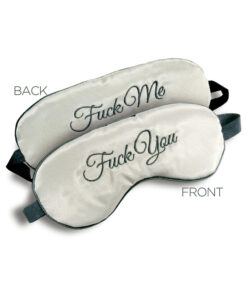 F-ck Me / F-ck You Mask Blindfold Gray