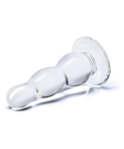 Glass Butt Plug 4 Inches Clear