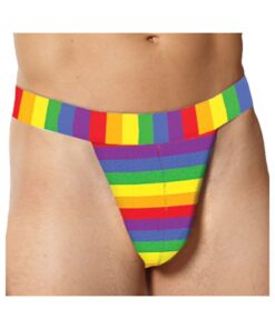Rainbow Men's Thong One Size