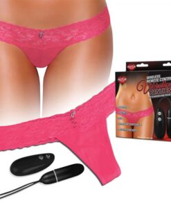 Hustler Vibrating Panties Remote Control Pink S/M