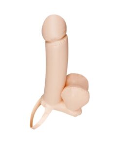 Get It On! Inflatable Strap-on 21' Penis-flesh