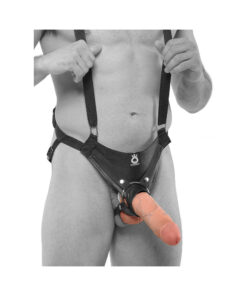 King Cock 10 " Hollow Strap On Suspender System