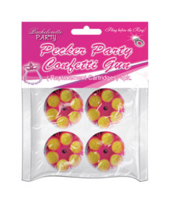 Pecker Party Confetti Gun Refill Cartridges 4 Pack