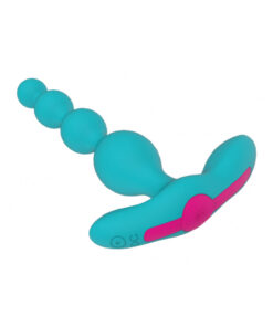 Femmefunn Funn Beads Vibrating Anal Beads Turquoise Blue