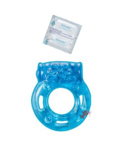 Vibrating Ring Clitoral Pleasure Ring Blue