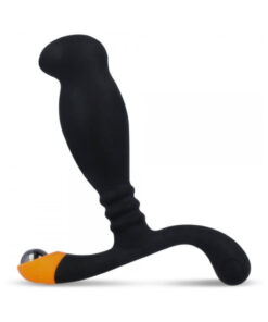 Nexus Ultra Si Silicone & Polypropylene Massager - Black/orange