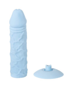 Adam & Eve The Silicone Strap On System Blue