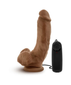Loverboy - The Boxer - 9 Inch Vibrating Realistic Cock - Mocha