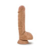 Silicone Willys 9 inches Dildo With Balls Mocha