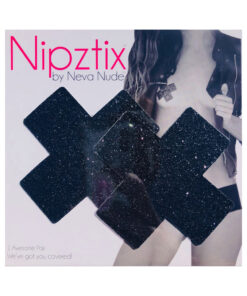Neva Nude Pasty X Factor Glitter Black