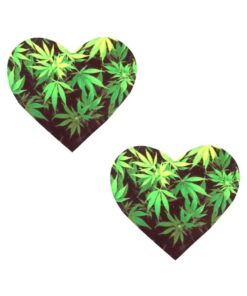 Neva Nude Pasty Heart Weed Leaf