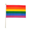 Gaysentials Rainbow Stick Flag 4in X 6in