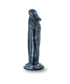 Jet - Ebony - 6in Dildo - Carbon Metallic Black