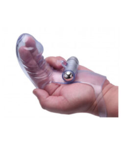Vibrofinger Phallic Finger Massager Purple