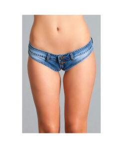 Suns Out Buns Out Denim Booty Shorts Blue Medium