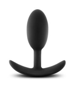 Luxe Wearable Vibra Slim Plug Medium Black