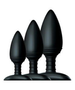 Nexus Butt Plug Trio 3 Butt Plugs Black