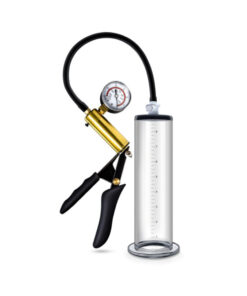 Performance - Vx6 Vacuum Penis Pump With Brass Pistol & Pressure Gauge -  Clear