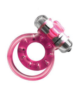 Magnetized Magnetic Cock Ring With Dual Straps And Bullet