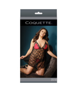 Baby Doll & G-string G-string Blk/red/fucia Xl