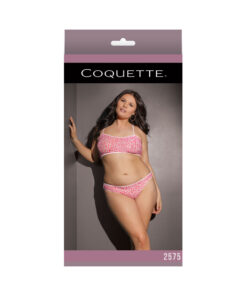 Coquette Bra Set Pink/White XL