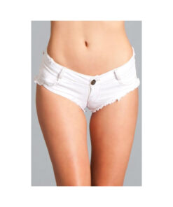 Denim Shorts White Large