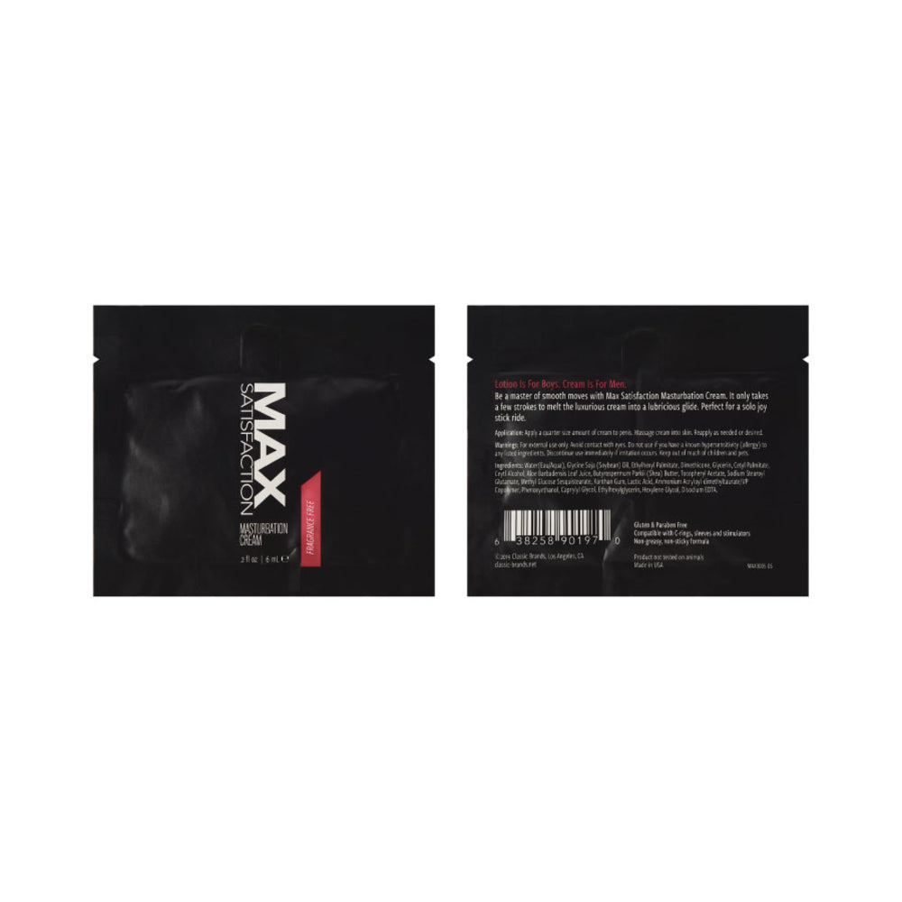 Max Satisfaction  Masturbation Cream Foil 6 Ml