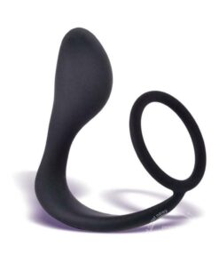 P-Zone Ring Prostate Massager & Cock Ring Black