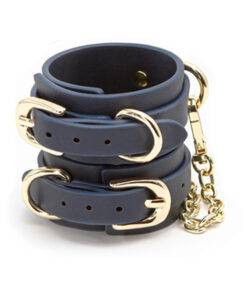 Bondage Couture Wrist Cuff Blue