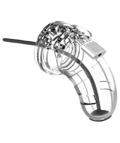 Cage With Silicone Urethal Sounding 15 - Transparent