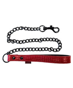 Leather Leash  Burgunday & Black Accessories