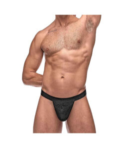 Mp Impressions Micro G-string V Blk Lx