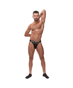 MP Cock Pit Net Cock Ring Jock Blk LX