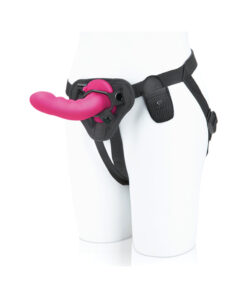 Pegasus 6" Wireless Remote Control Curved Ripple Peg With Harness Pink