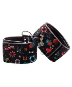 Ouch! Old School Tattoo Printed Ankle Cuffs