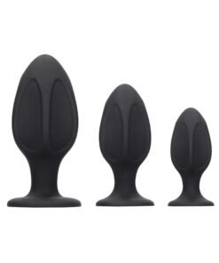 OuchDiamond Shape Butt Plug Set Black