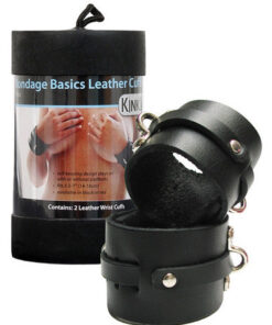 Kinklab leather wrist cuffs - black