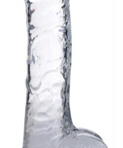 Jock C-thru Dildo With Balls - 8 Inch