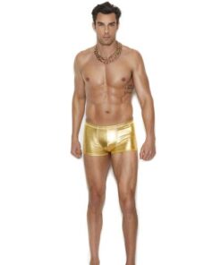 Gold Lame Boxer Brief S/m