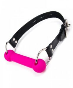 Joanna Angel Silicone Bit Gag Pink Black O/S