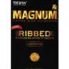 Trojan Magnum Ribbed 12 Pack Latex Condoms