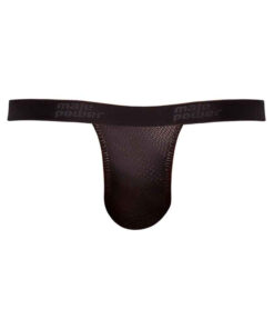 Male Power Cobra Micro V Thong L/XL Black