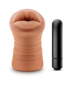 M For Men Isabella Mocha Tan Mouth Stroker