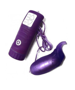 Mardi Gras Waterproof Egg With Silicone Elephant Sleeve- Purple