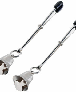 Bell Nipple Clamps Tweezer Style Rubber Tipped Adjustable