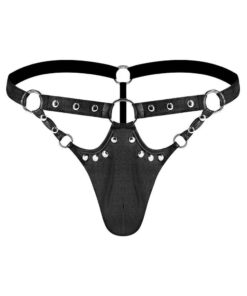 Men's Jouster Thong S/M Black Fetish Gear