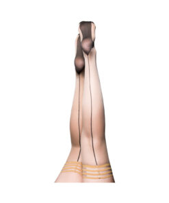Kixies Ruby Nude Black Back Seam Size A