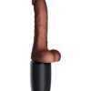 King Cock Plus 7.5 In. Thrusting Cock With Balls Brown